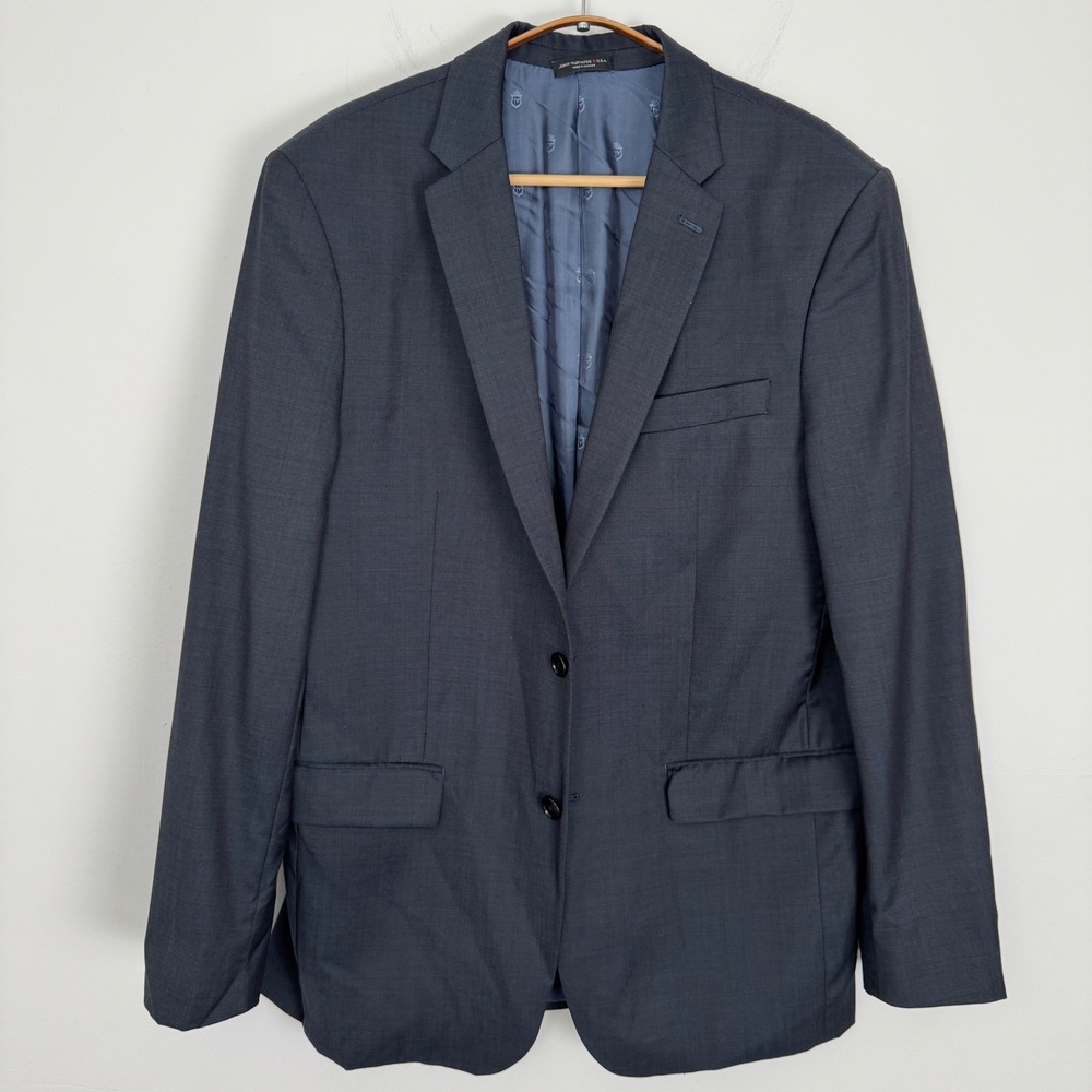 John‎ Varvatos USA Mens 42L Wool Blazer Charcoal Grey 2-Button Sport Coat Canada